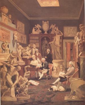 Johann Zoffany Charles Towneley's Library in Park Street (nn03) oil painting picture